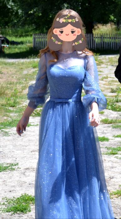 Шедевральна, ніжна, мерехтяна сукня на випуск