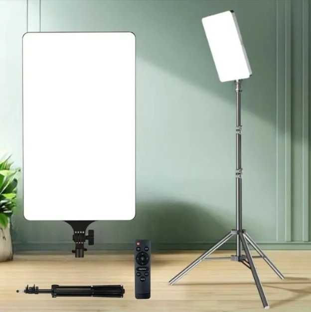 Прямоугольная LED лампа RL-16 с пультом и штативом 2м для фото и видео