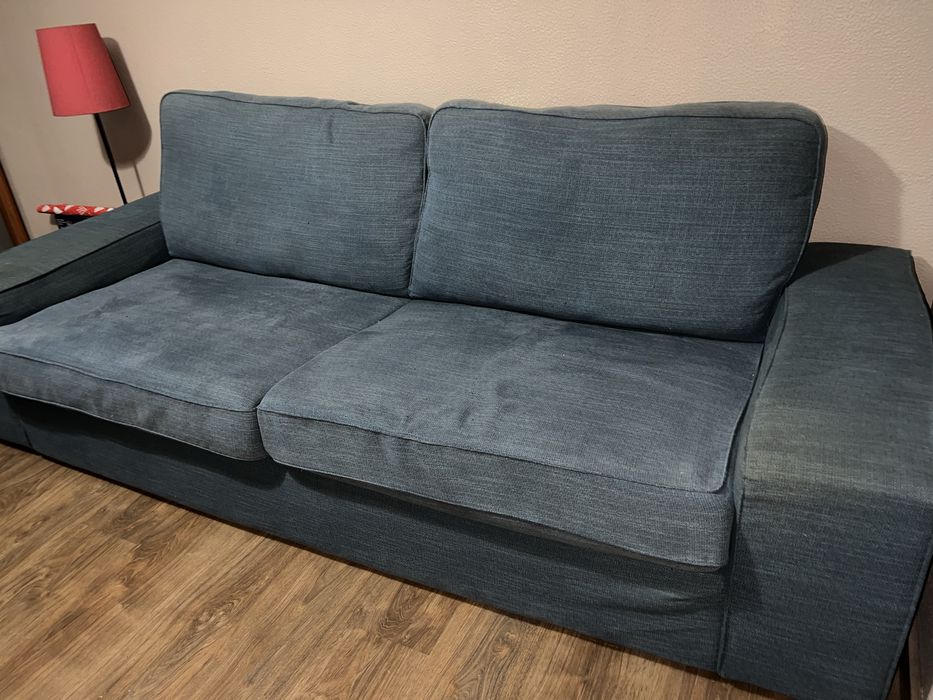 Sofá Azul Marca IKEA
