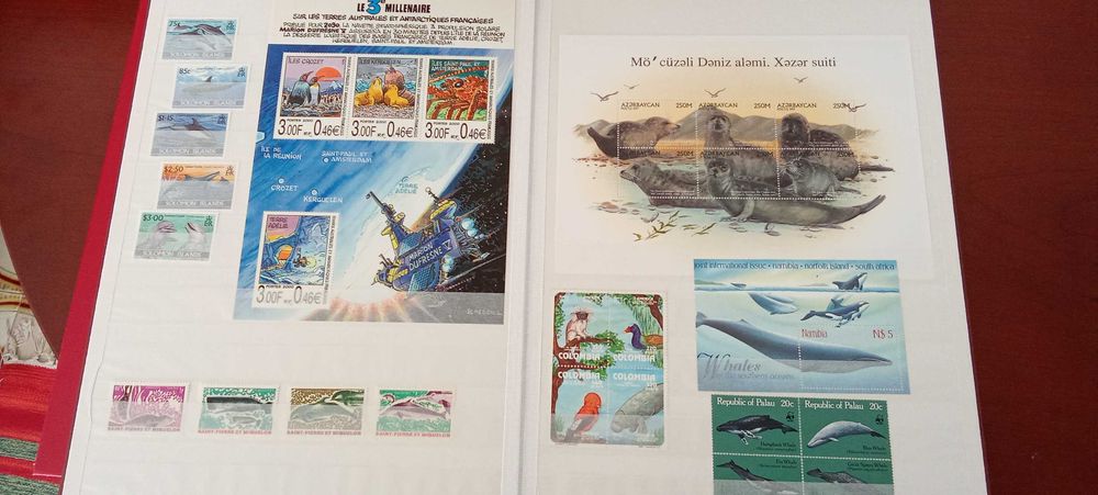 4 Classificadores novos com selos estrangeiros