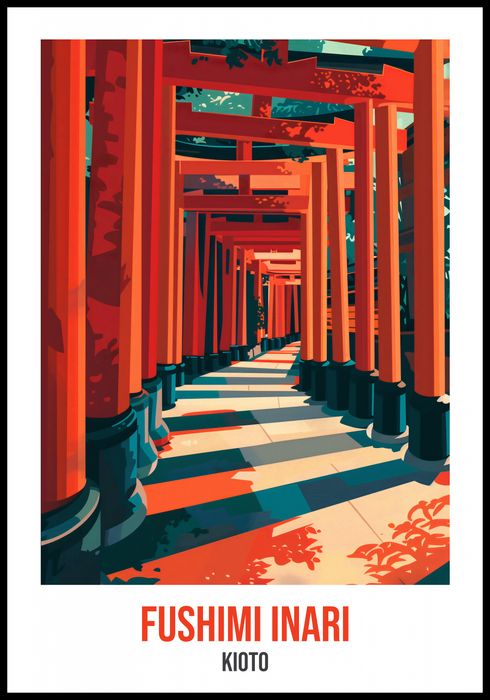 Plakat 68x98cm Fushimi Inari
