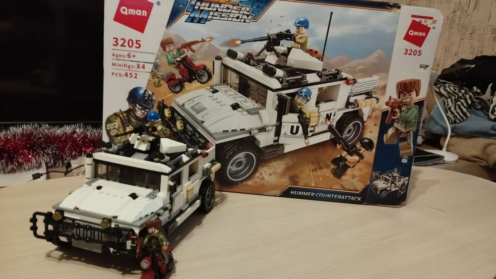 Конструктор военный транспорт, полиция qman