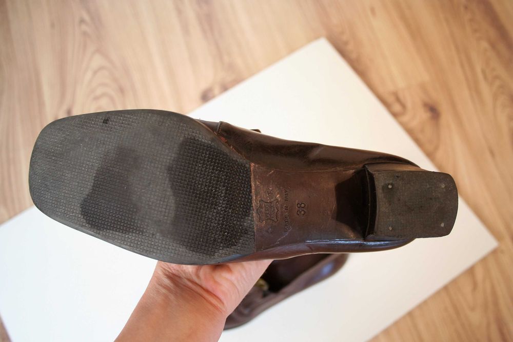 Sergio Rossi Skórzane buty  Made in Italy / Rozmiar: 38