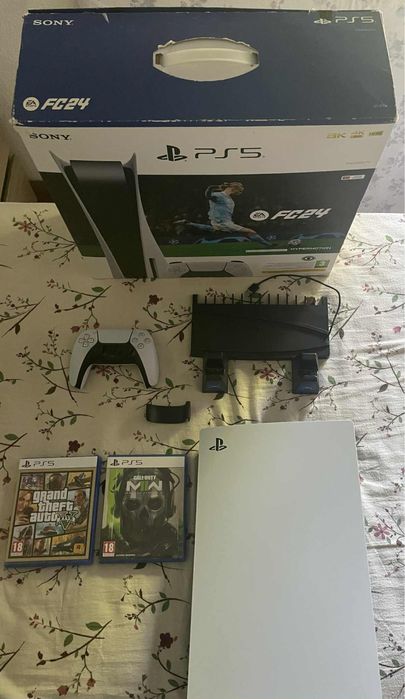 PS5 Versão Disco com Dois Jogos