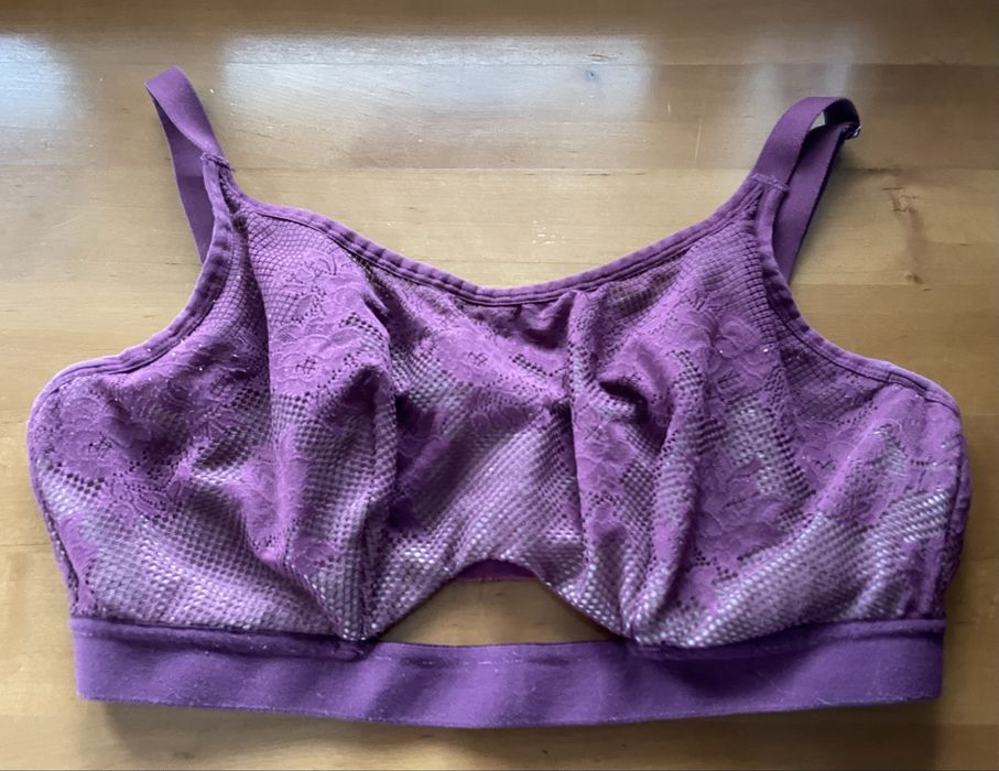 Bravissimo 32FF 70H bordowy biustonosz Stanik sportowy Panache Freya