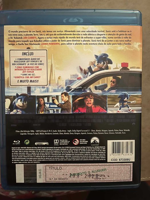 Sonic the Hedgehog - Bluray