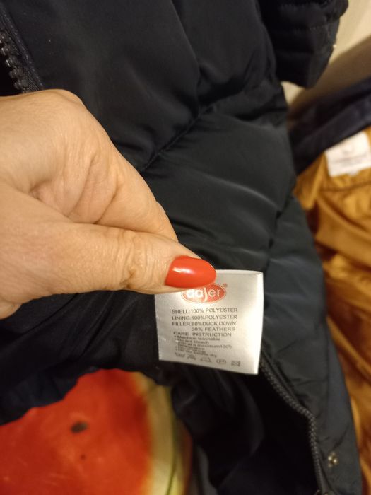 Пуховик женский р.48-50 цвет темно синий