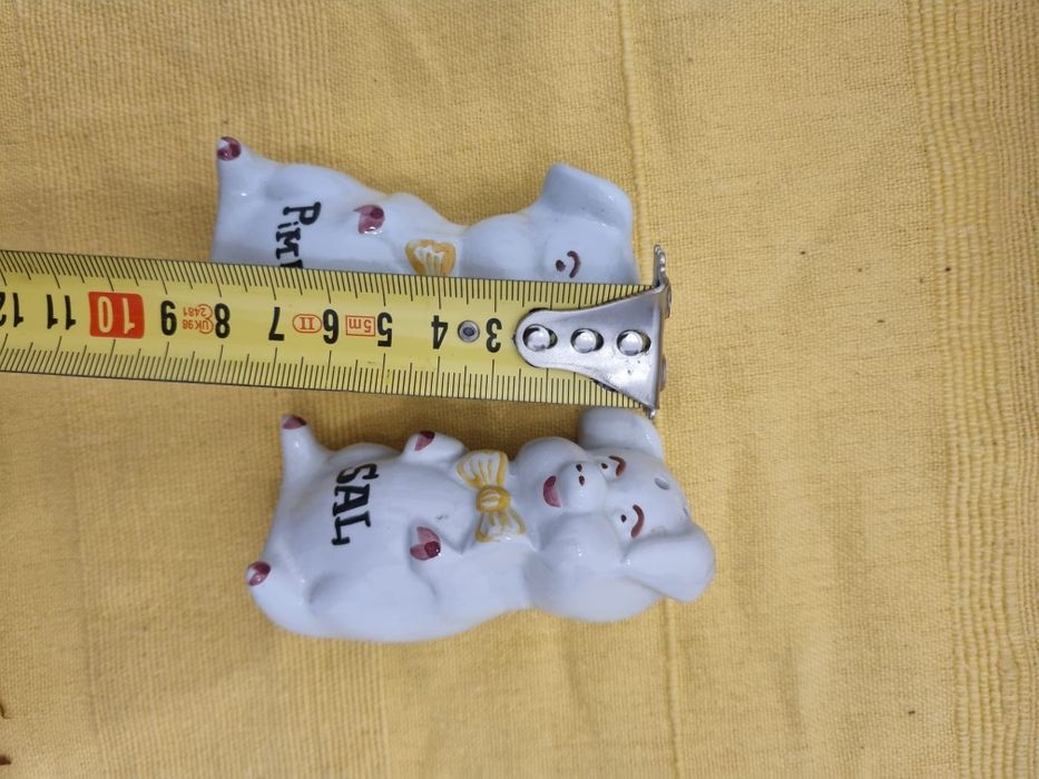 Bonecos em Louça para Sal e Pimenta