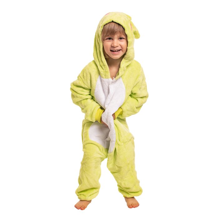 Kigurumi piżama dziecięca żaba - miękka - 125-135cm zielona