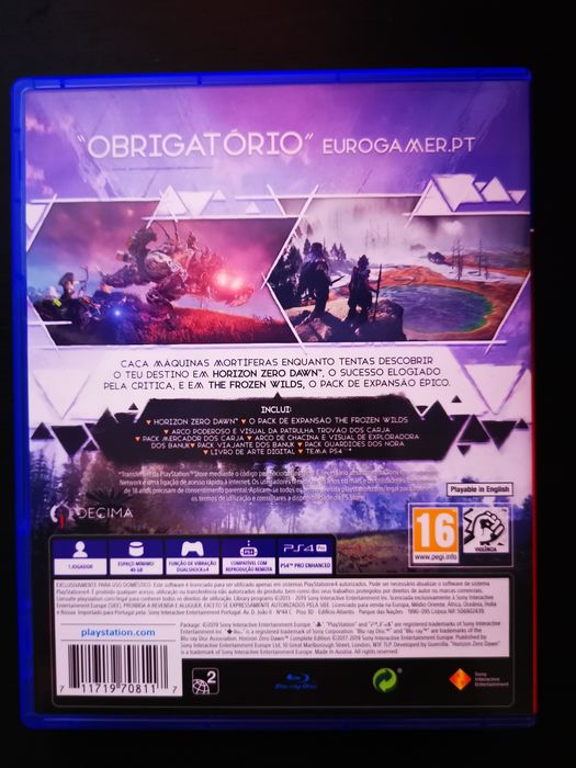 Jogo Horizon zero ps4