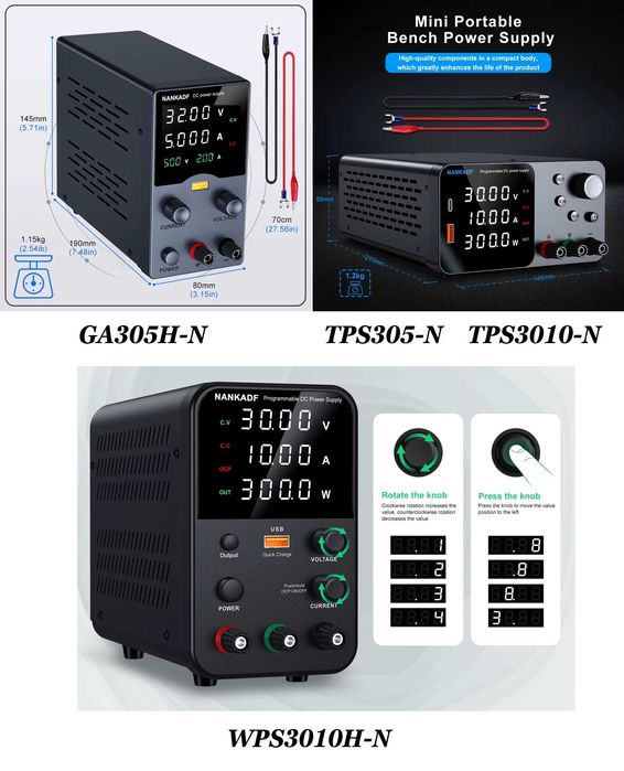 Лабораторный блок питания NANKADF GA305H, TPS305, TPS3010
