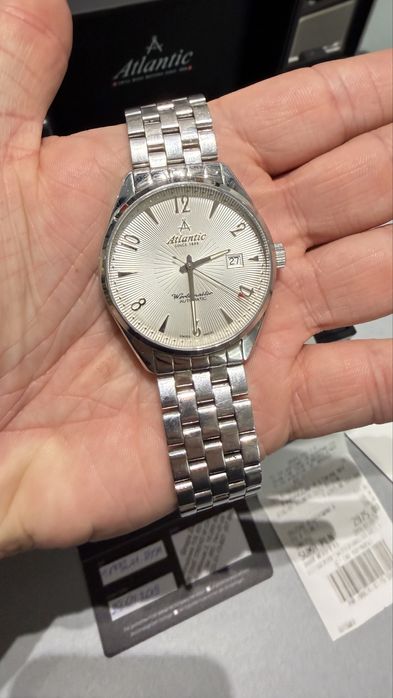 Zegarek Atlantic 51752.41.25SM full komplet z dok. Zakupu. Bransoleta