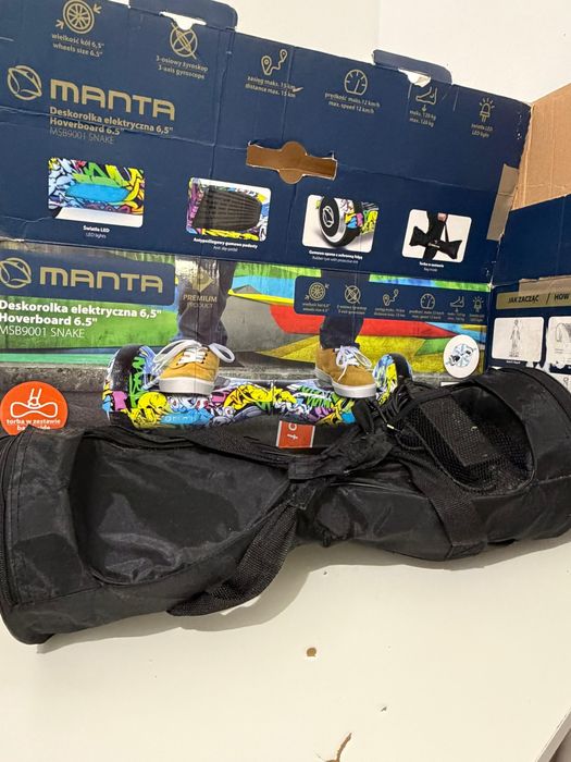 Hoverboard Elétrico MANTA 6.5” – Design SNAKE + Mala + Carregador