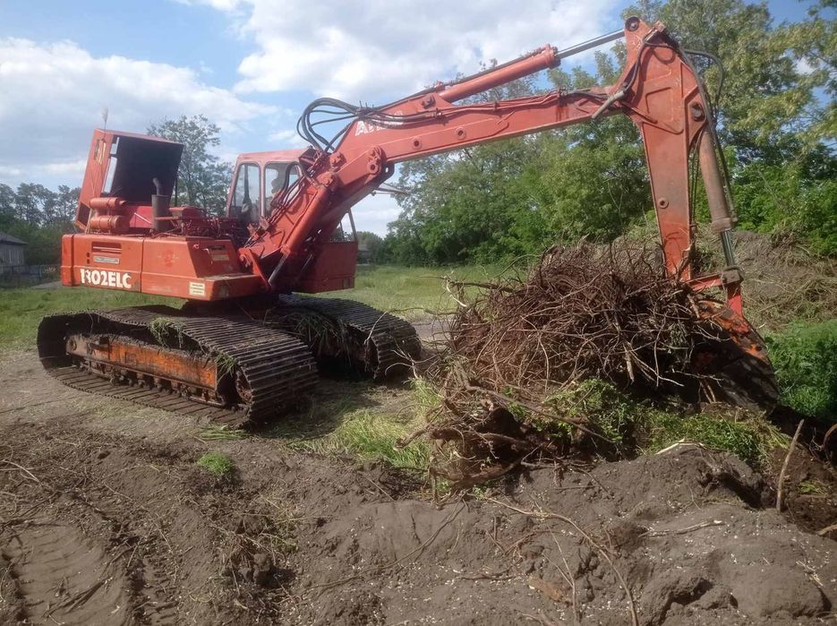 Услуги экскаватора, аренда.