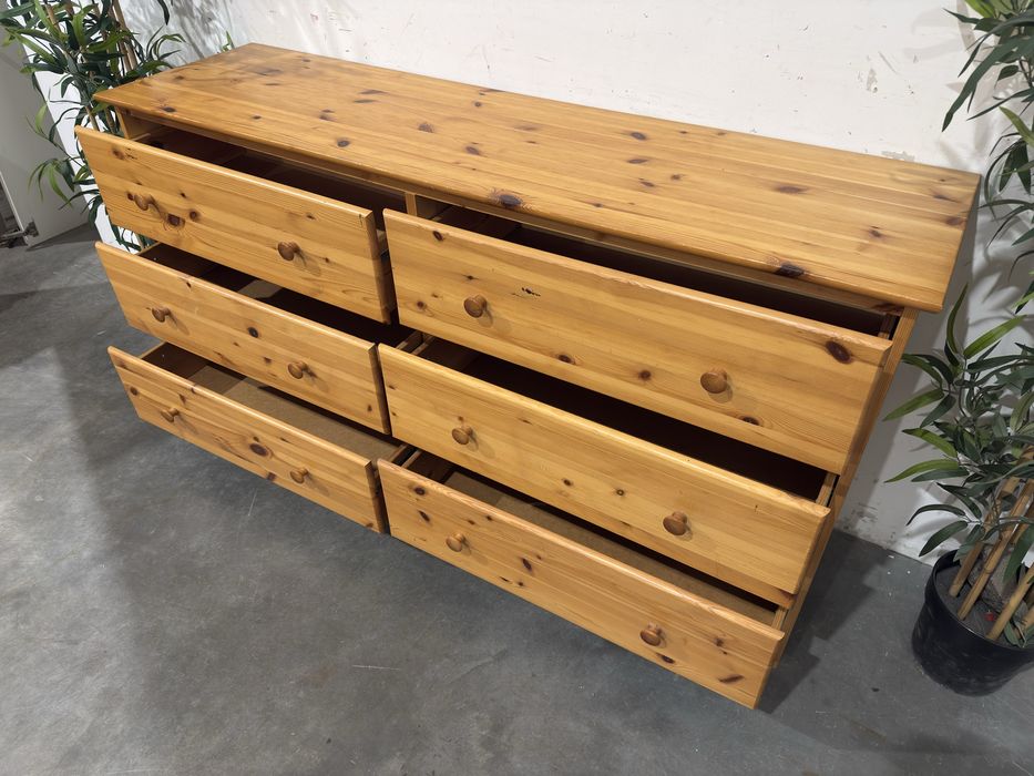 Ładna komoda sosnowa 6 szuflad super stan dowóz wysyłka