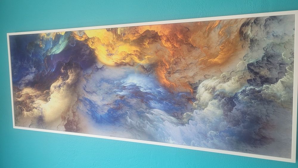 Obraz abstrakcja 63x166cm na płótnie