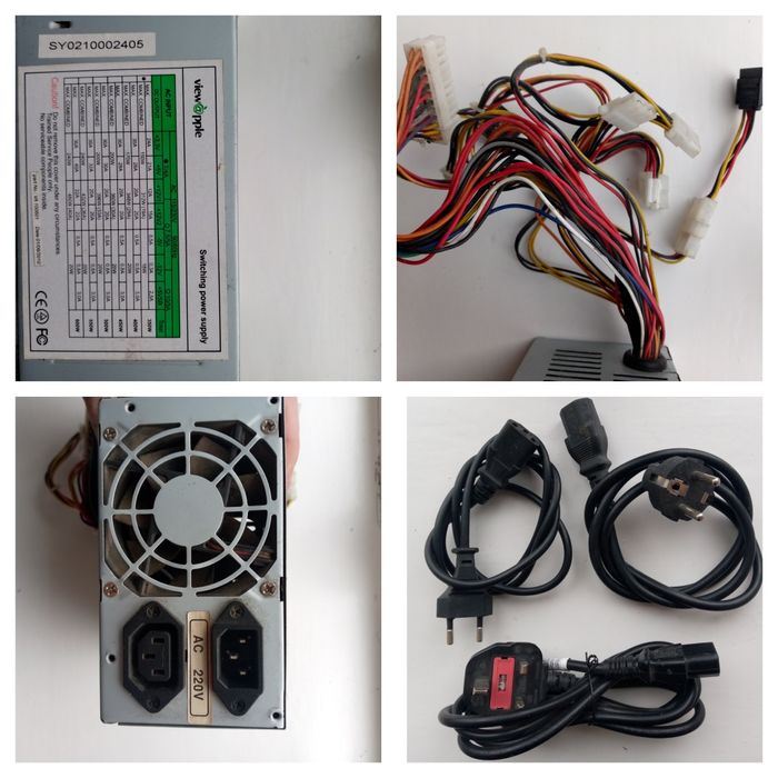 Компютерный блок питания на 400ват с кабелями