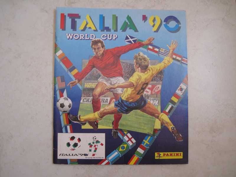 Caderneta Cromos Panini Mundial Itália 1990