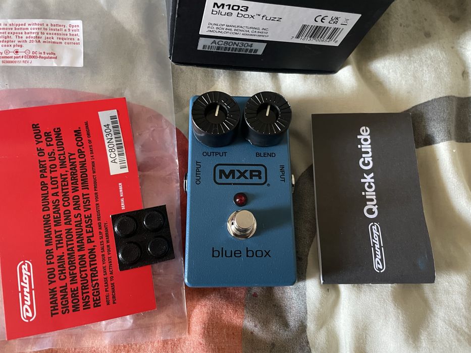 MXR BLUE BOX M-103 efekt gitarowy Analogowy ! Jak nowy, pudełko m103 m 103 bluebox, jak boss octaver i fuzz