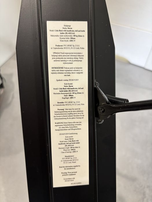 Hulajnoga Sktadana Raven Celia stan idealny jak nowa