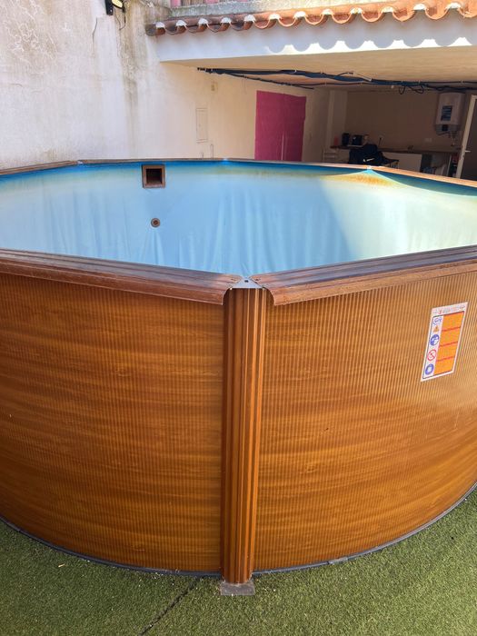 Piscina com filtro de areia