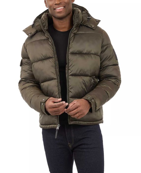 Новий чоловічий пуховик Michael Kors  Heavyweight Metallic Finish Hooded Puffer Jacket M L