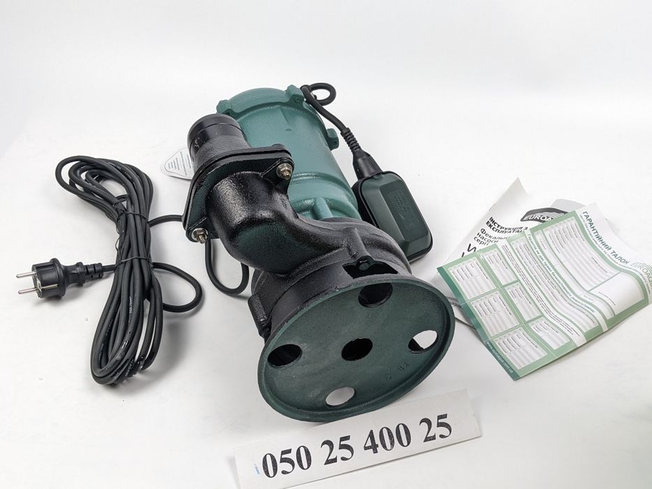 Потужний фекальний насос Euroaqua 1.3-1.5