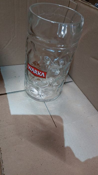 Warka kufel 1 litr duży 6 sztuk
