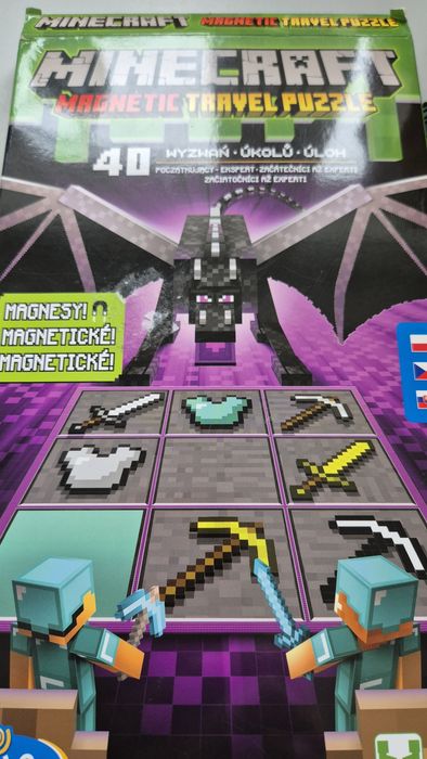 Minecraft magnetyczna łamigłówka puzzle