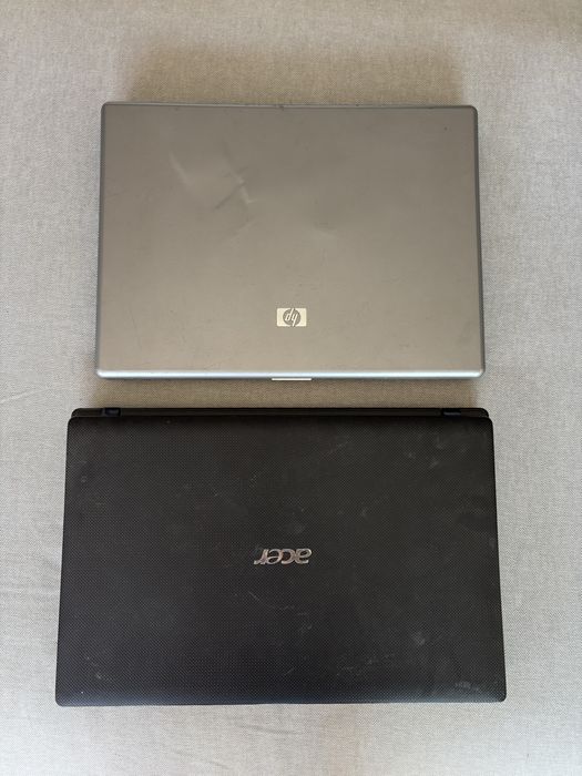 Lote de 2 computadores portáteis HP + Acer para peças