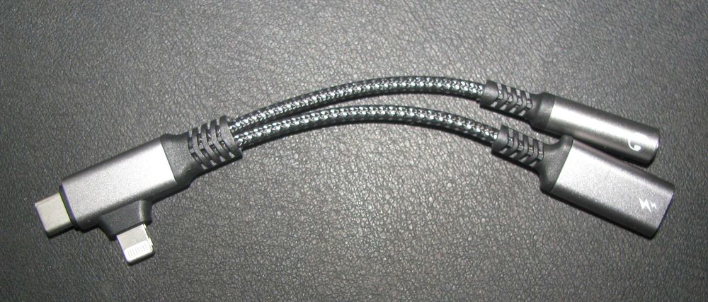Разветвитель 2-в-1 - 3,5-мм разъем / USB-C на USB-C / Lightning
