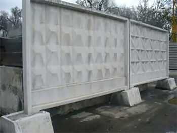Плита паркана П6в, плити огородження бетонні, забори