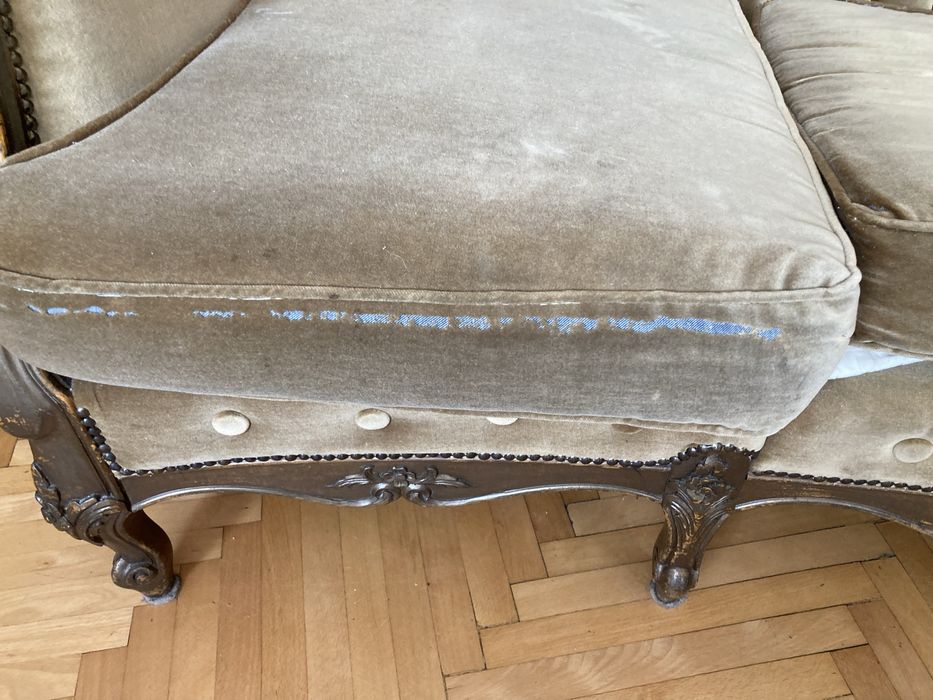 Sofa Kanapa 4 osobowa w stylu Ludwik