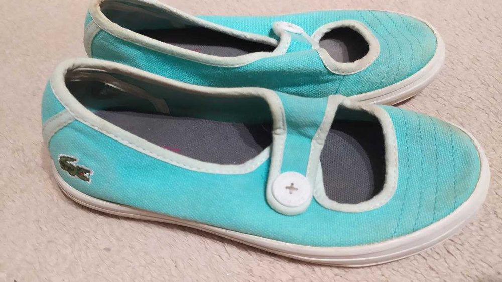 Lacoste балетки на девочку  25-26размера на ножку, 16см