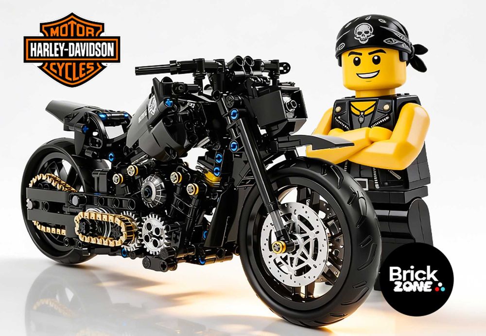 ‼️575 деталей ‼️Мотоцикл Harley Davidson / Конструктор Lego Technic