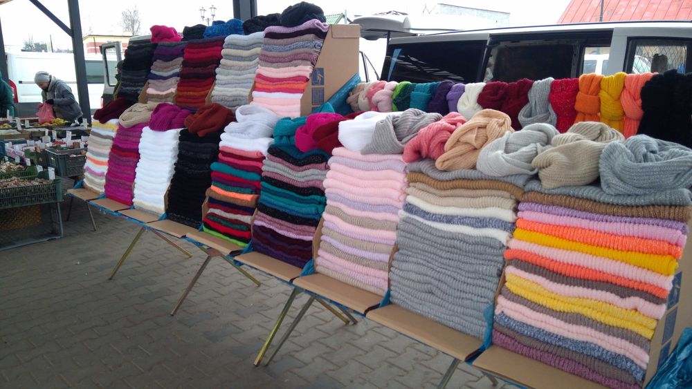 KOMIN Damski-Męski szalik ocieplacz akryl z alpaka moherem angora itp.