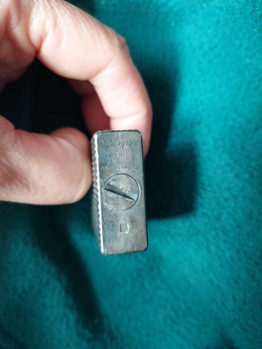 Isqueiro Dupont em plaque de prata