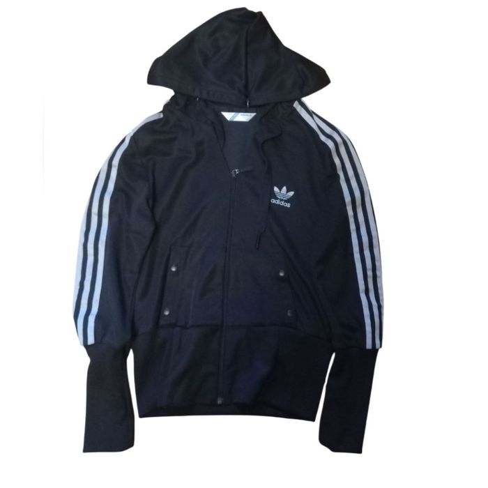Зіпка vintage Adidas Originals Trefoil Zip Hoodie (3-Stripes, black)