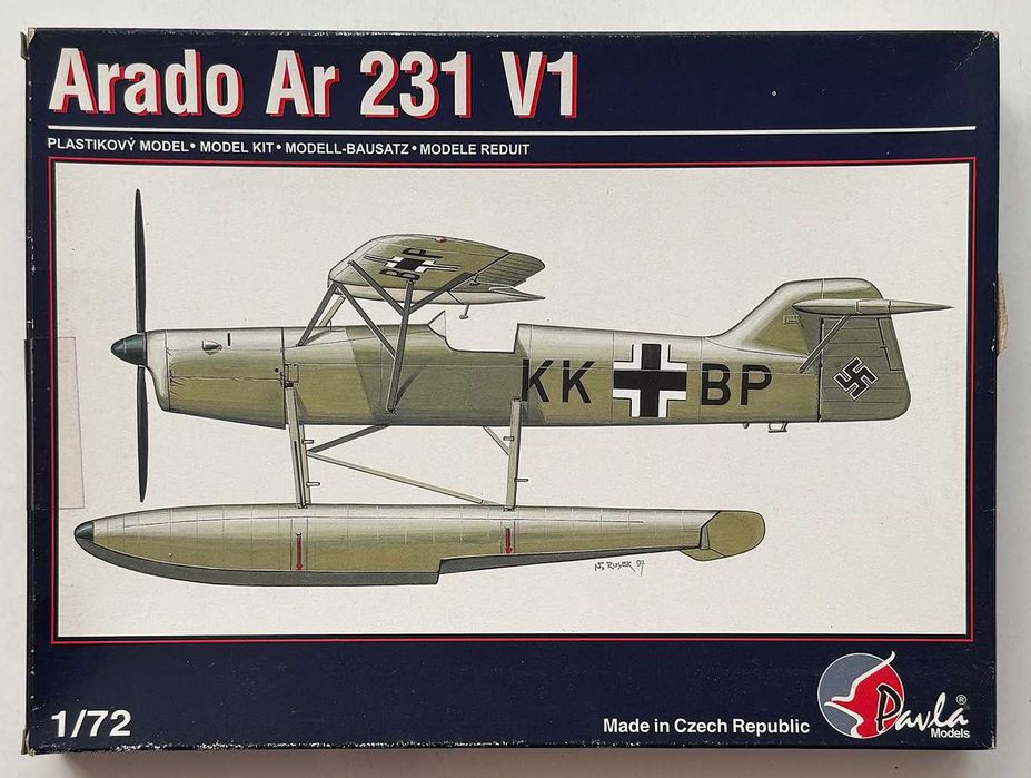 Pavla Models_Arado Ar 231 V1. Esc. 1:72. Completo e como novo.