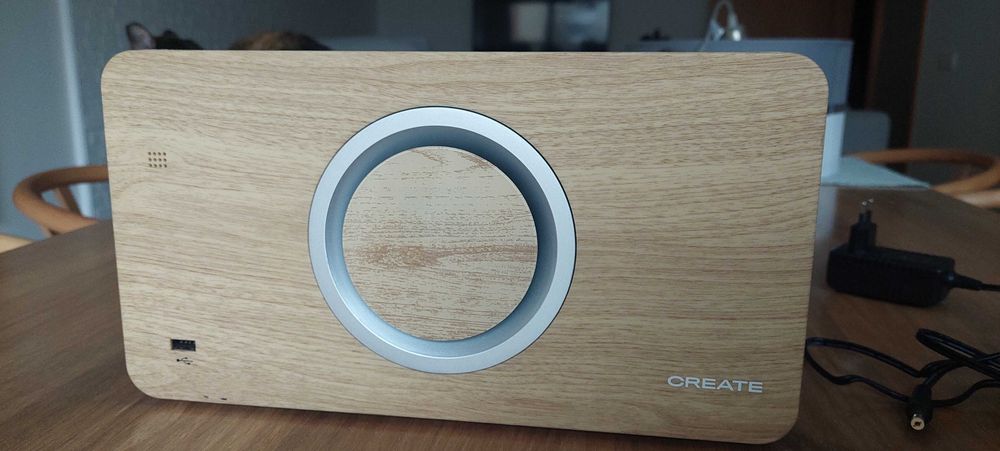CREATE Air Pure Compact - Purificador de ar com coluna bluetooth e carregador wireless