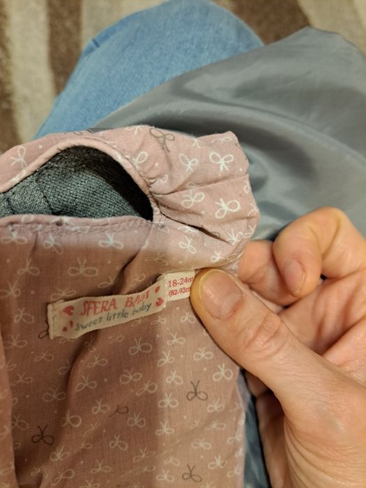 Sukienka 86-92 szara