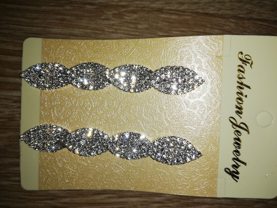 Свадебные серьги с хрусталем