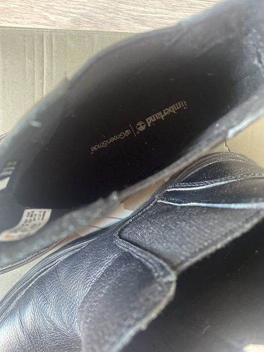 Czarne skórzane botki Timberland ray city chelsea 40