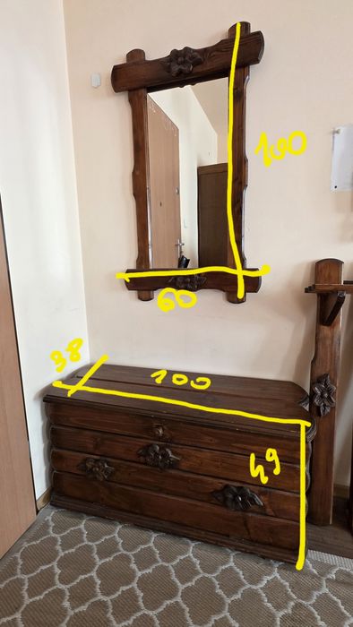 Szafka na buty Lustro wieszak