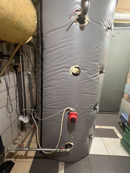 Bufor 1000l MORA + grzałka + 3 termometry