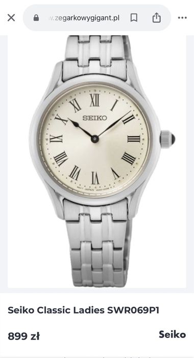 Seiko zegarek damski Seiko Classic Ladies SWR069P1