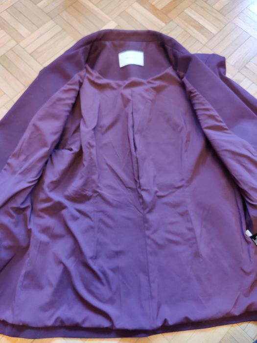 żakiet marynarka damska neo noir śliwkowa