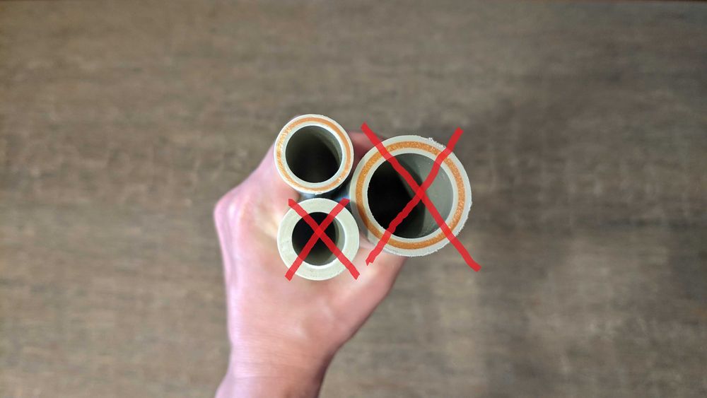 Поліпропіленова труба (d20). Скловолокно.