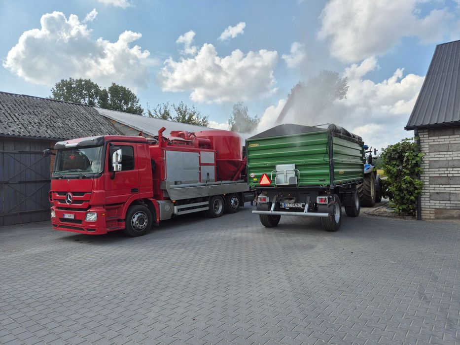 Mobilna Mieszalnia Pasz - Usługi Śrutownik Gniotownik