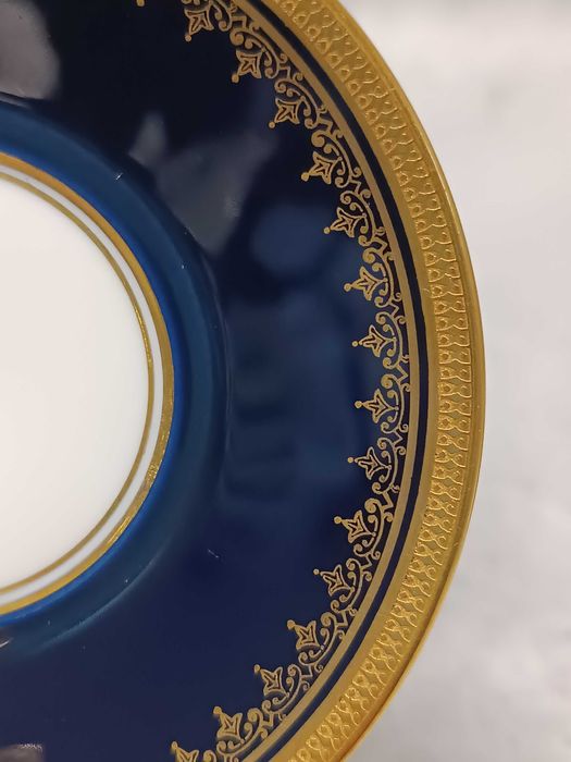 Rosenthal Kobaltowa Filiżanka Złocony Duet